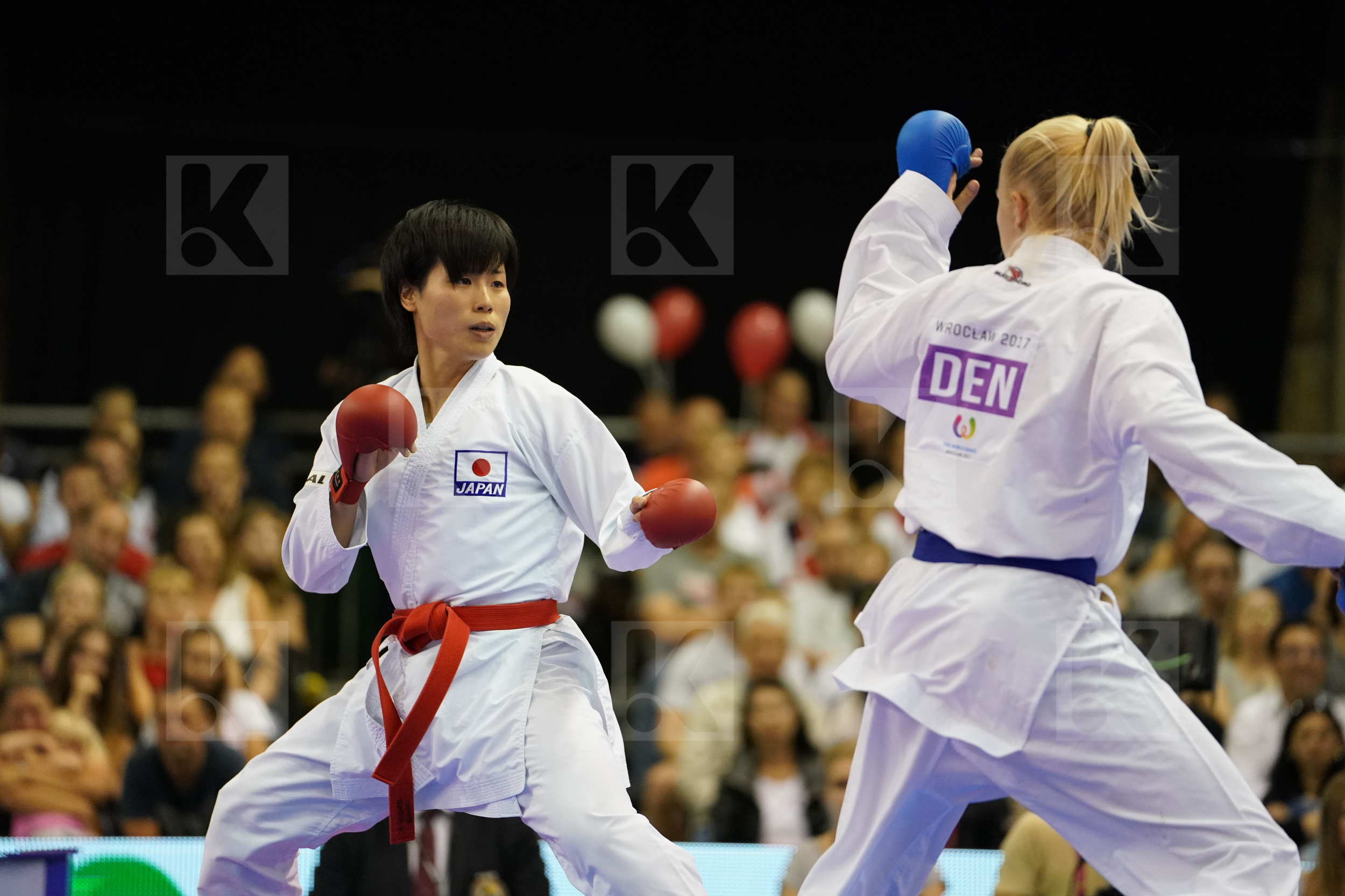 bronze match Denmark Female Kumite -68kg Japan Pedersen Katrine Someya Kayo